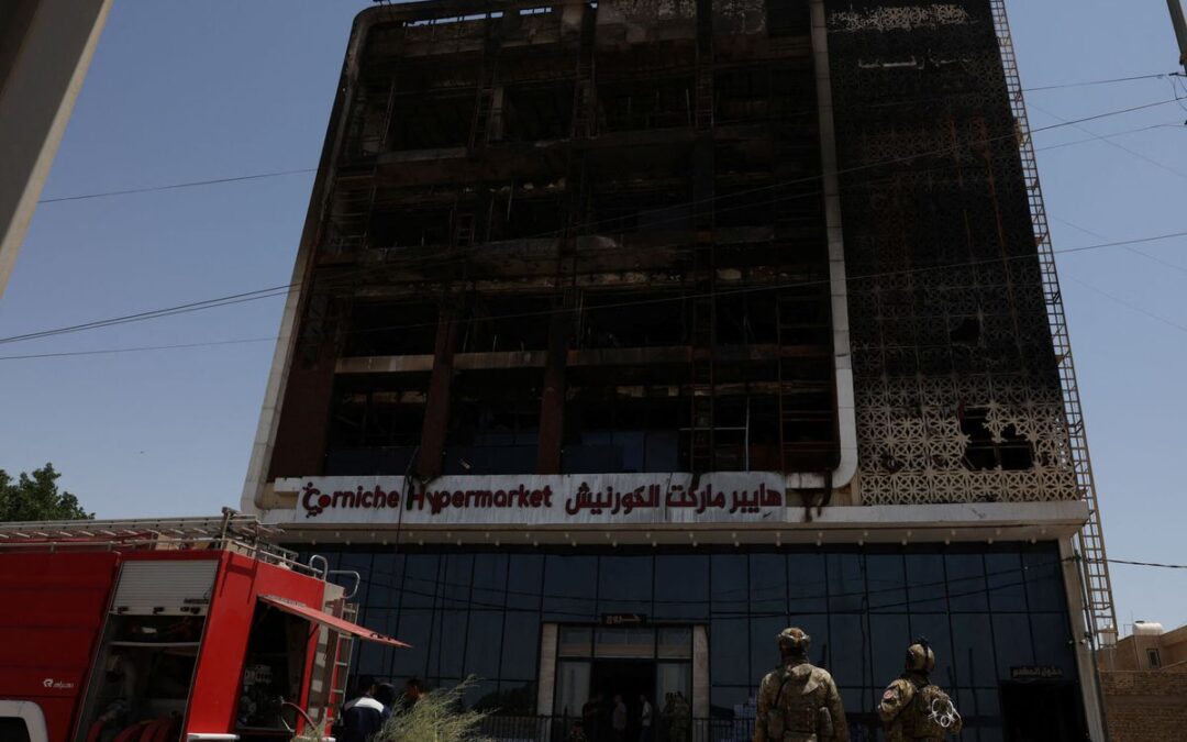 Fire at Iraqi Market Kills 63