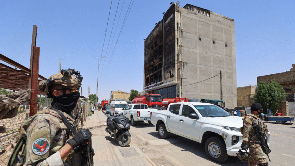 Incendio en un mercado de Irak causa 63 fallecidos
