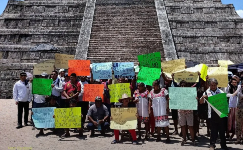 Chichén Itzá cierra por protestas de pobladores