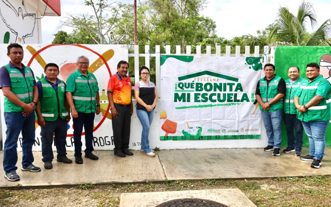 Blanca Merari fortalece escuelas en Puerto Morelos