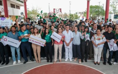 Mara Lezama entrega nuevo domo en CONALEP Cancún